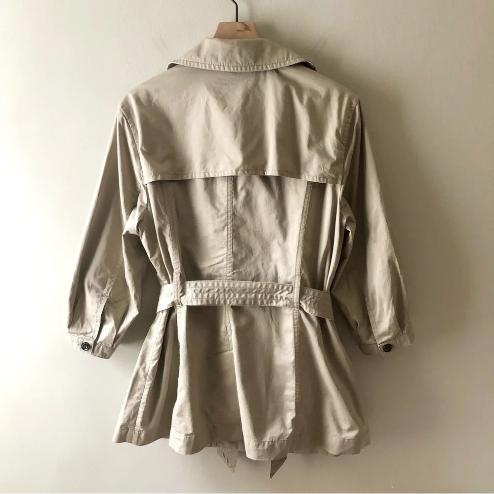 GAP 3/4 Length Sleeve Khaki Trench Coat